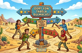 DörtYönTabelaBulmacası - OnlySpin Kooperatif Oyunu